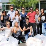 Community Focus Award students participating in the annual waste audit at RCC.