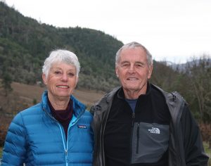 The Warricks at their southern Oregon vineyard