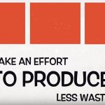 excerpt from the waste audit video that says make an effort to produce less waste