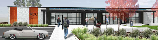 Artist rendering of the Career Technical Center 