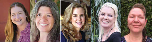 RCC's marketing team (L-R) Sara Bristol, Elizabeth Butler, Ryanne Mitchell, Carmen Sumner, Angel Woods