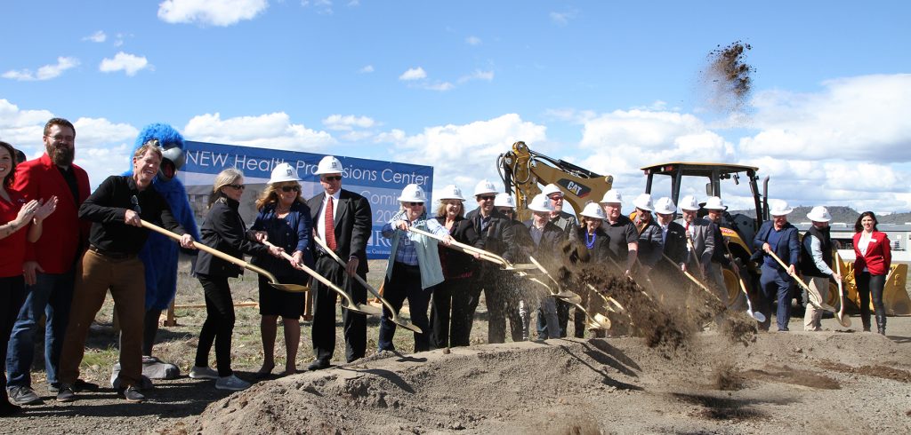 RCC broke ground on a $21.25 million Health Professions Center that will bring together all of the college's clinical health care programs at the Table Rock Campus.