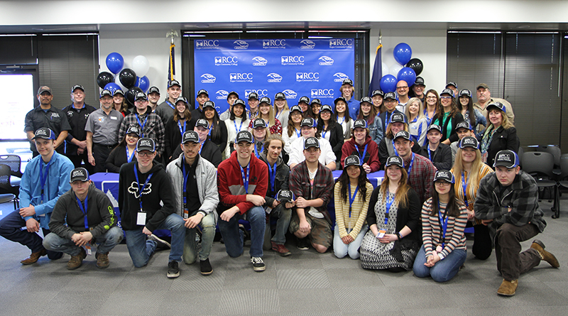 Forty students from nine area high schools participated in the third annual CTE Signing Day at Rogue Community College.