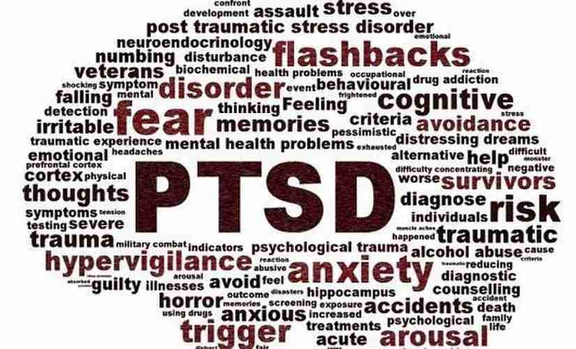 A word cloud for PTSD