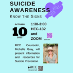 fall 2023 suicide awareness event with RCC