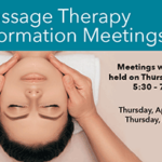 RCC massage therapy information sessions