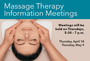 RCC massage therapy information sessions